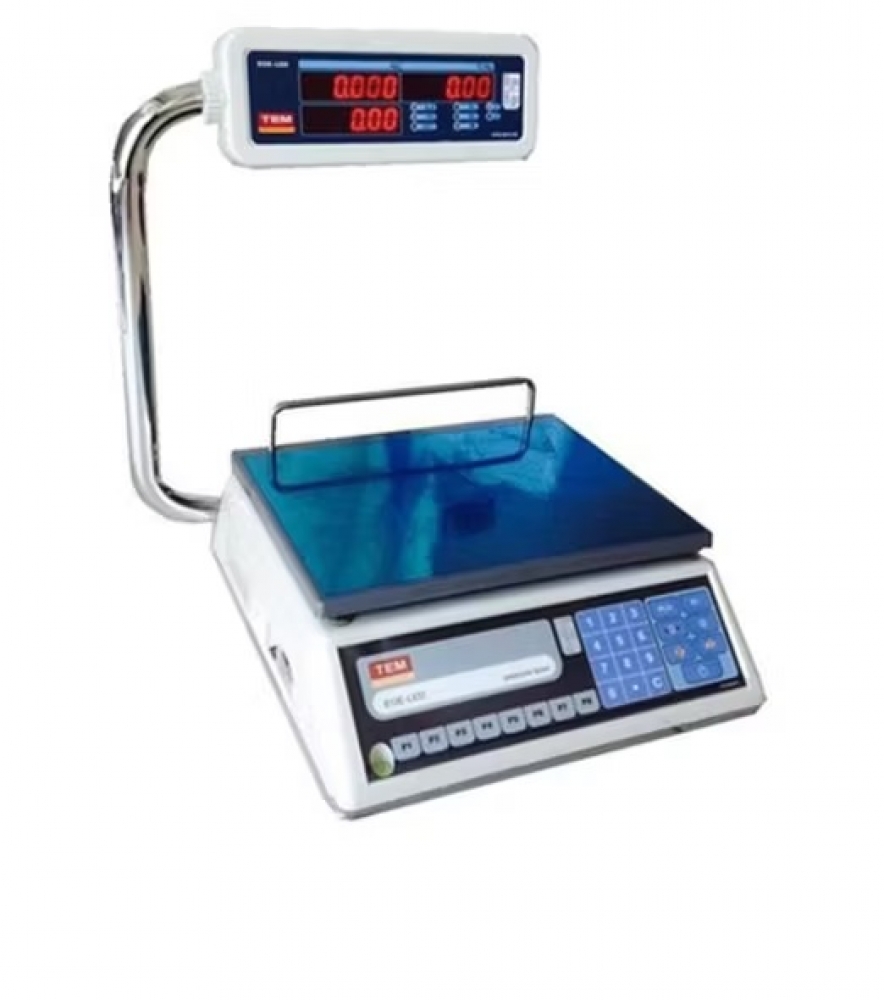 Tem EGE-LED 30 kg Fiyat Hesaplamalı Katlanır Boyun Terazi